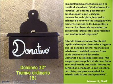 Evangelio del Trigesimosegundo Domingo del Tiempo Ordinario