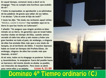 Evangelio del Cuarto Domingo del Tiempo Ordinario