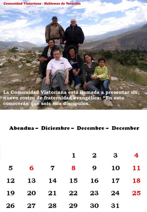 Calendario de la Comunidad Viatoriana